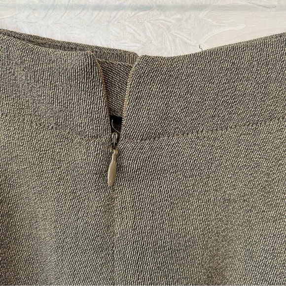 VTG Dana Buchman Brown Wool Pleated High Waist Pants Trousers Tapered Sz 8 - Picture 8 of 8